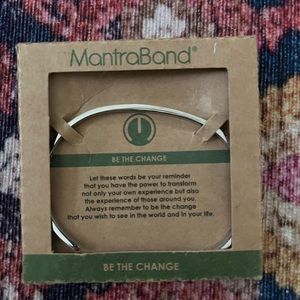 Sterling Silver “Be The Change” MantraBand
